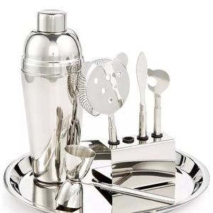 Martha Stewart 7-Piece Stainless Steel Barware Set